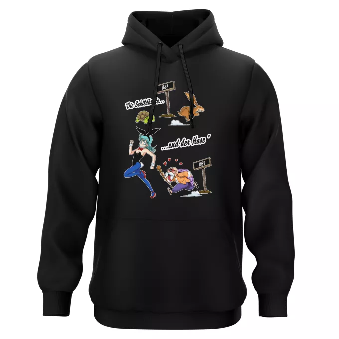 Kapuzenpullover Parodie auf Dragon Ball Bulma und Muten Roshi
