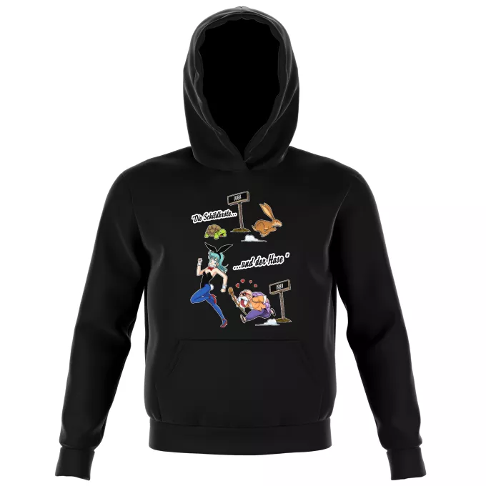 Kinder Kapuzenpullover Parodie auf Dragon Ball Bulma und Muten Roshi