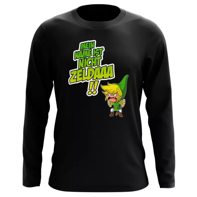 Langarm T-shirts Parodie auf Zelda Link