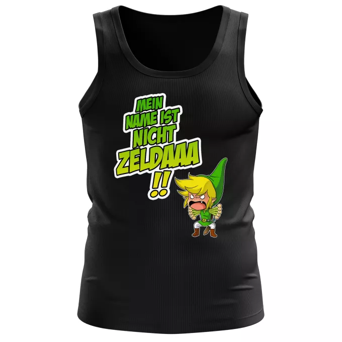 Herren Tank Top Parodie auf Zelda Link