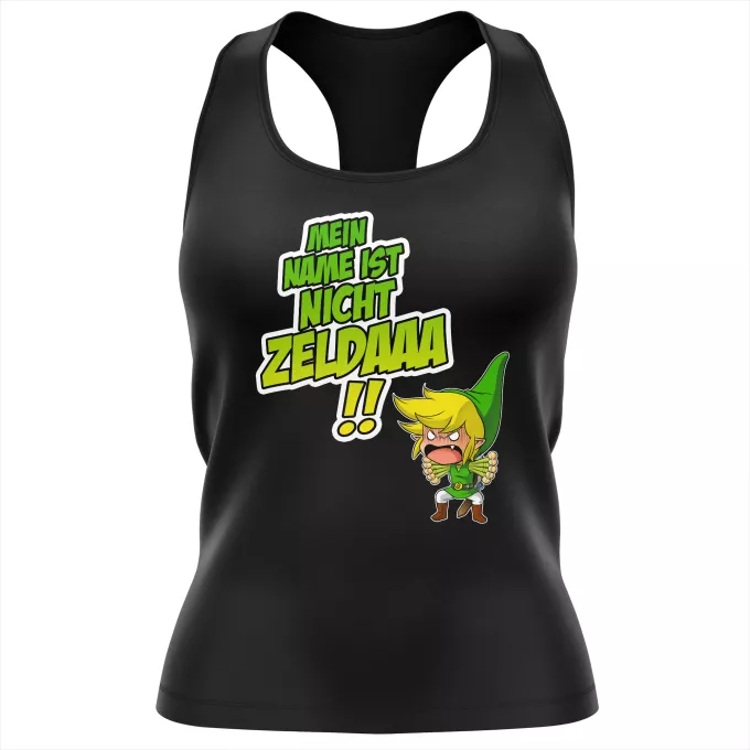 Damen T-shirt Tank top Parodie auf Zelda Link