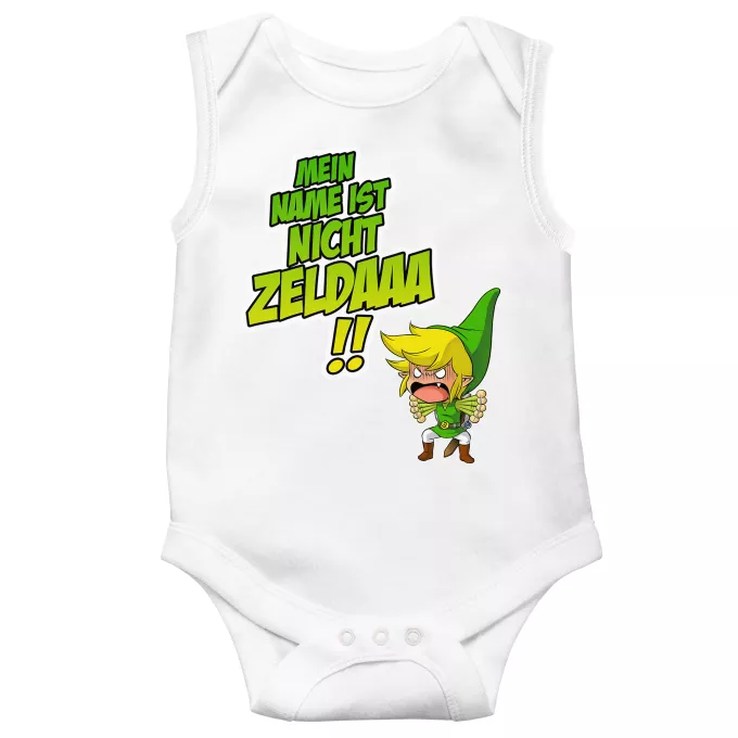 ärmelloser Baby Strampler Parodie auf Zelda Link