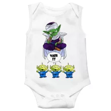 Piccolo ärmelloser Baby Strampler “Piccolo und die Aliens” – Parodie auf Toy Story