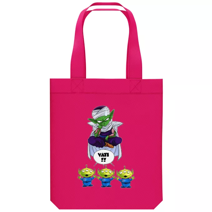 Shopper (Tote Bag) aus Bio-Baumwolle Parodie auf Toy Story Piccolo und die Aliens