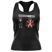 Itachi Uchiwa Damen T-shirt Tank top – Parodie auf Naruto
