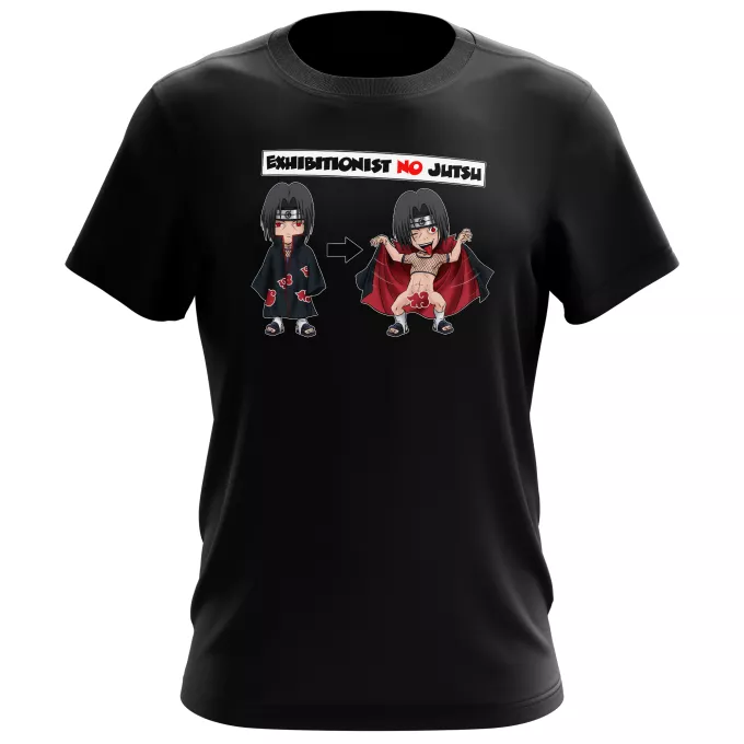 Herren T-shirts Parodie auf Naruto Itachi Uchiwa