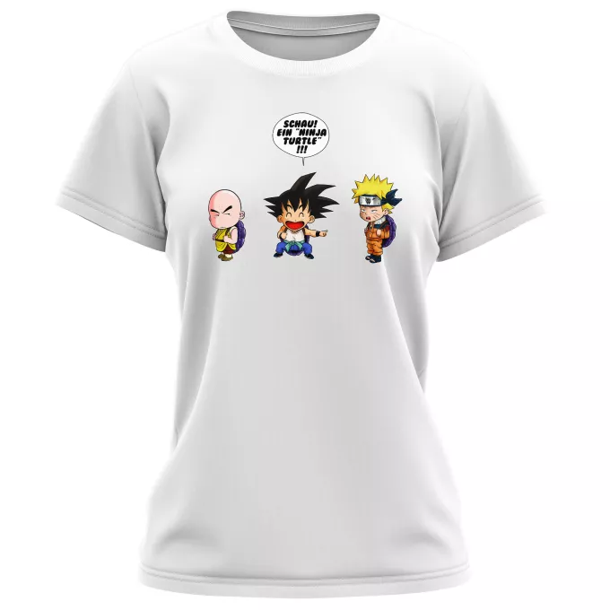 Damen T-shirts Parodie auf Naruto Naruto und Son-Goku