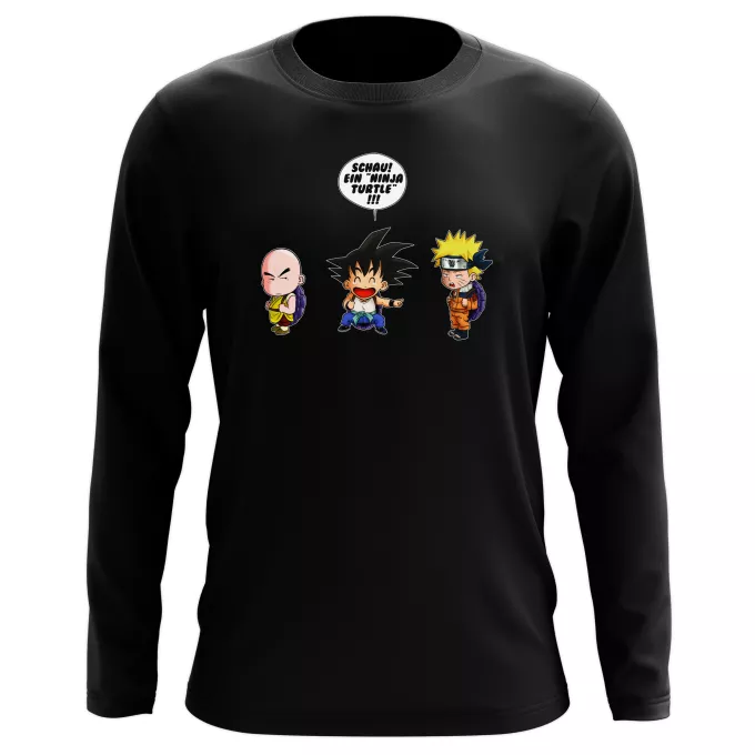 Langarm T-shirts Parodie auf Naruto Naruto und Son-Goku