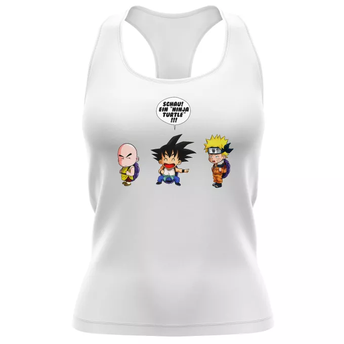 Damen T-shirt Tank top Parodie auf Naruto Naruto und Son-Goku
