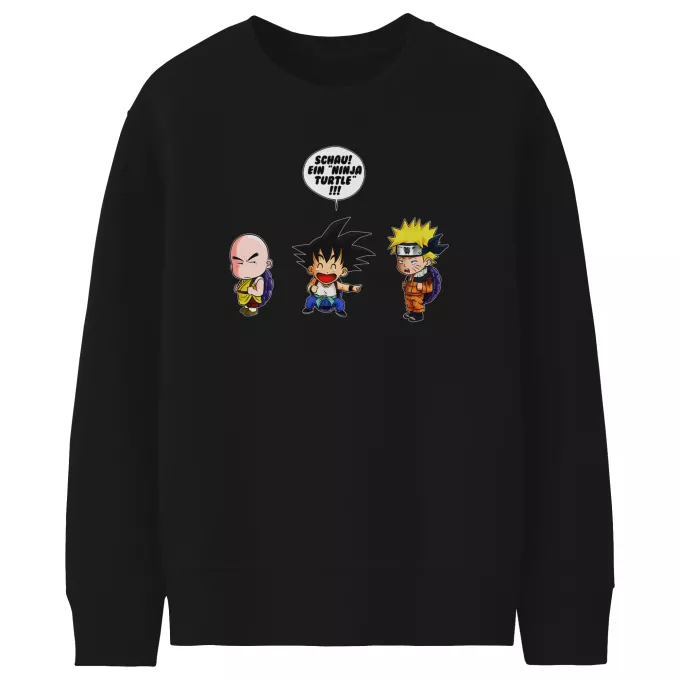 Kinder Sweatshirt Parodie auf Naruto Naruto und Son-Goku
