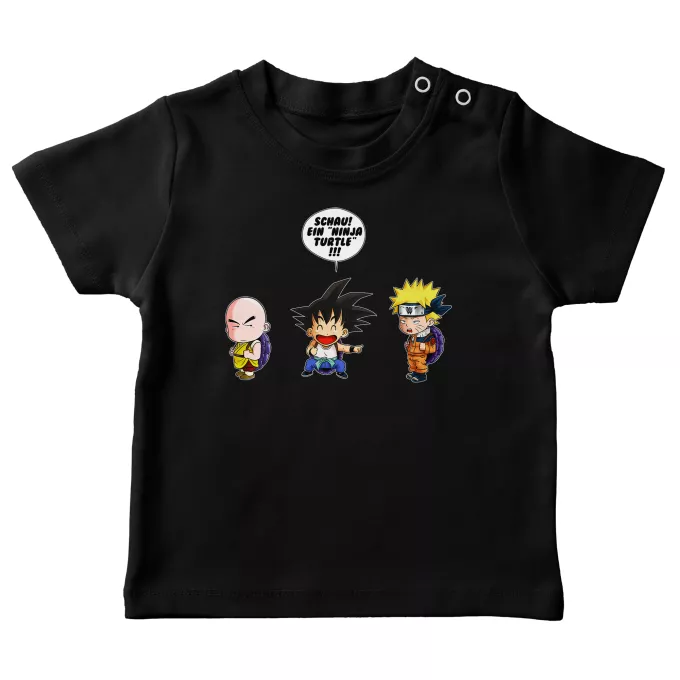 Baby T-shirts Parodie auf Naruto Naruto und Son-Goku