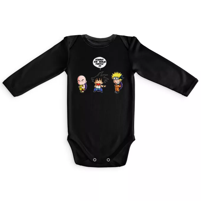 Langärmliges Baby Strampler Parodie auf Naruto Naruto und Son-Goku
