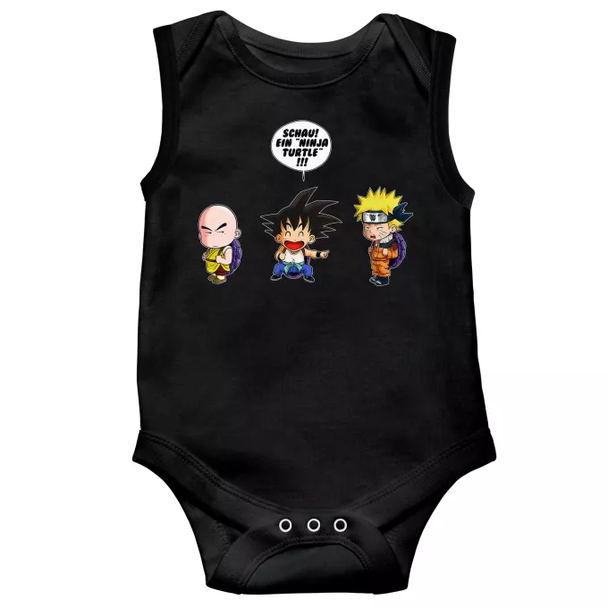 ärmelloser Baby Strampler Parodie auf Naruto Naruto und Son-Goku