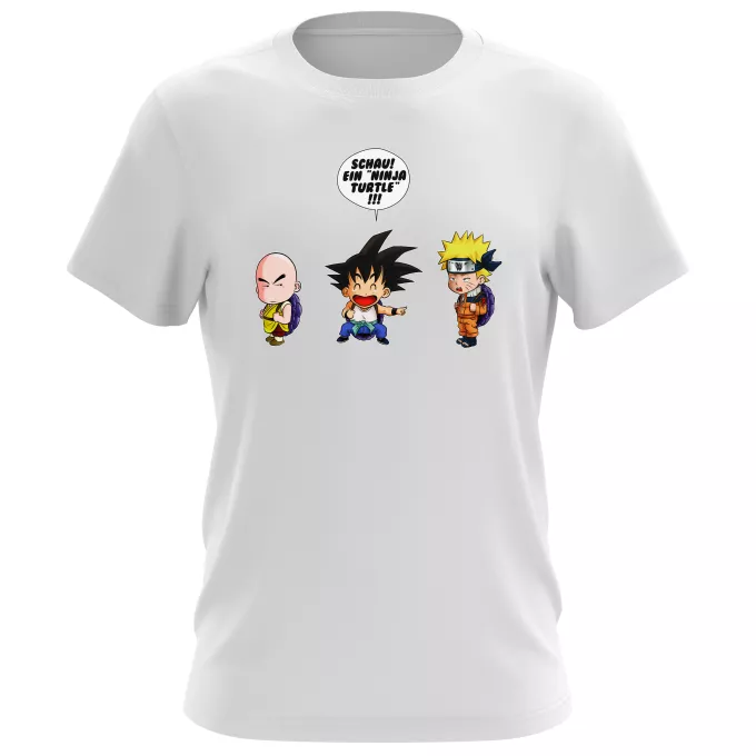 Herren T-shirts Parodie auf Naruto Naruto und Son-Goku