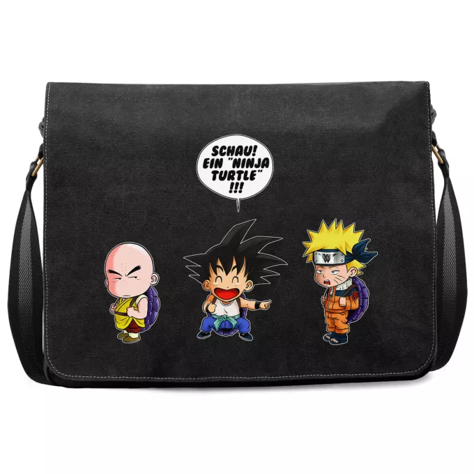 Premium Schultertaschen Parodie auf Naruto Naruto und Son-Goku