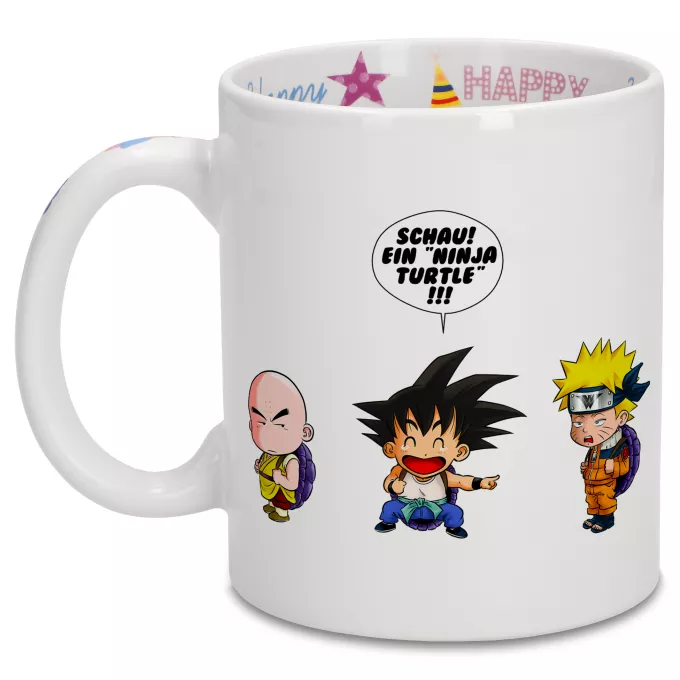 Geburtstag Tassen Parodie auf Naruto Naruto und Son-Goku