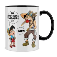Lysop Tasse – Parodie auf One Piece