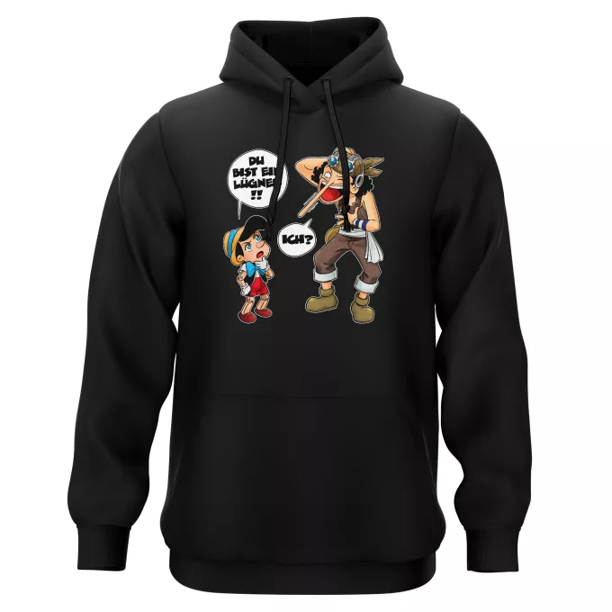 Kapuzenpullover Parodie auf One Piece Lysop