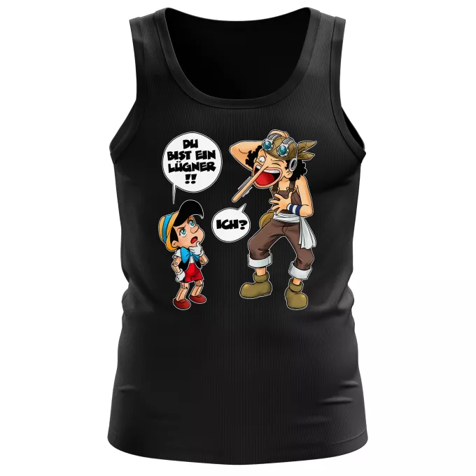 Herren Tank Top Parodie auf One Piece Lysop
