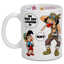 Lysop Tasse – Parodie auf One Piece