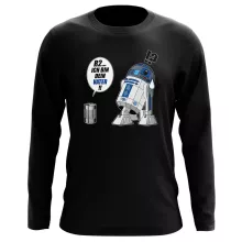 R2-D2 Langarm T-Shirt – Parodie auf Star Wars
