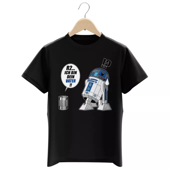 Jungen Kinder T-Shirts Parodie auf Star Wars R2-D2