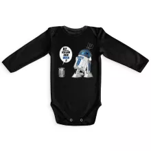 R2-D2 Langärmliges Baby Strampler – Parodie auf Star Wars