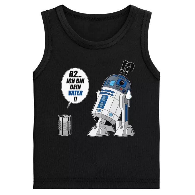 Jungen Kinder Tank Top Parodie auf Star Wars R2-D2
