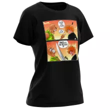 Ichigo Kurosaki Damen T-shirt “Ichigo Kurosaki und Crocodile Dundee” – Parodie auf Bleach