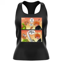 Ichigo Kurosaki Damen T-shirt Tank top “Ichigo Kurosaki und Crocodile Dundee” – Parodie auf Bleach