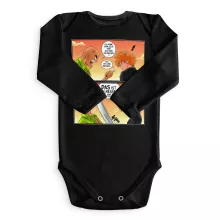 Ichigo Kurosaki Langärmliges Baby Strampler “Ichigo Kurosaki und Crocodile Dundee” – Parodie auf Bleach