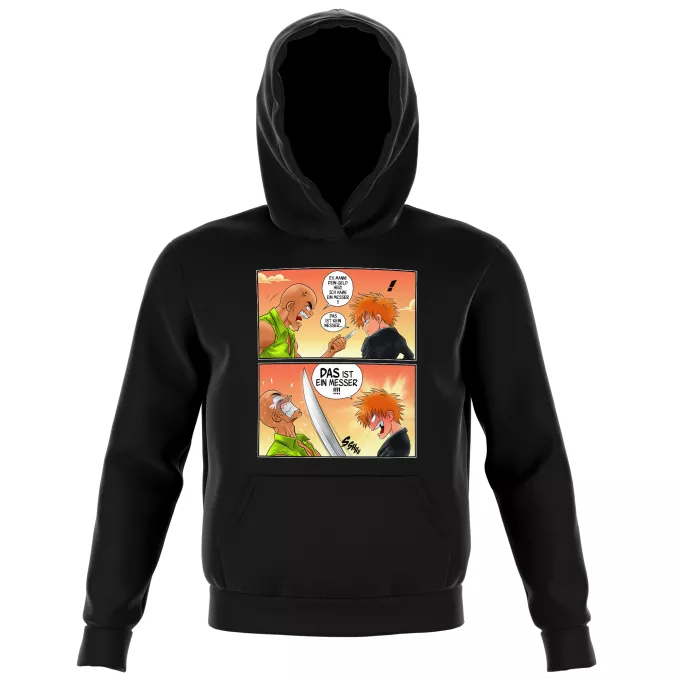 Kinder Kapuzenpullover Parodie auf Bleach Ichigo Kurosaki und Crocodile Dundee