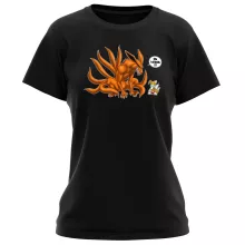 Tails Damen T-shirt “Tails und Kyubi” – Parodie auf Naruto