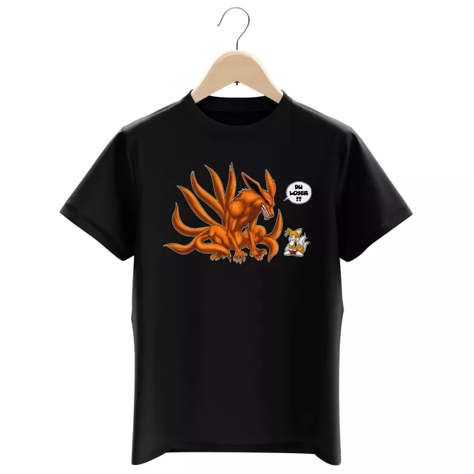 Jungen Kinder T-Shirts Parodie auf Naruto Tails und Kyubi - Kurama