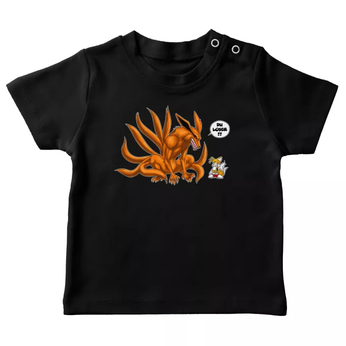 Baby T-shirts Parodie auf Naruto Tails und Kyubi - Kurama
