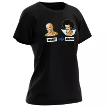 Nappa Damen T-shirt “Nappa und Mr Satan” – Parodie auf Dragon Ball Z