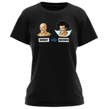 Nappa Damen T-shirt “Nappa und Mr Satan” – Parodie auf Dragon Ball Z