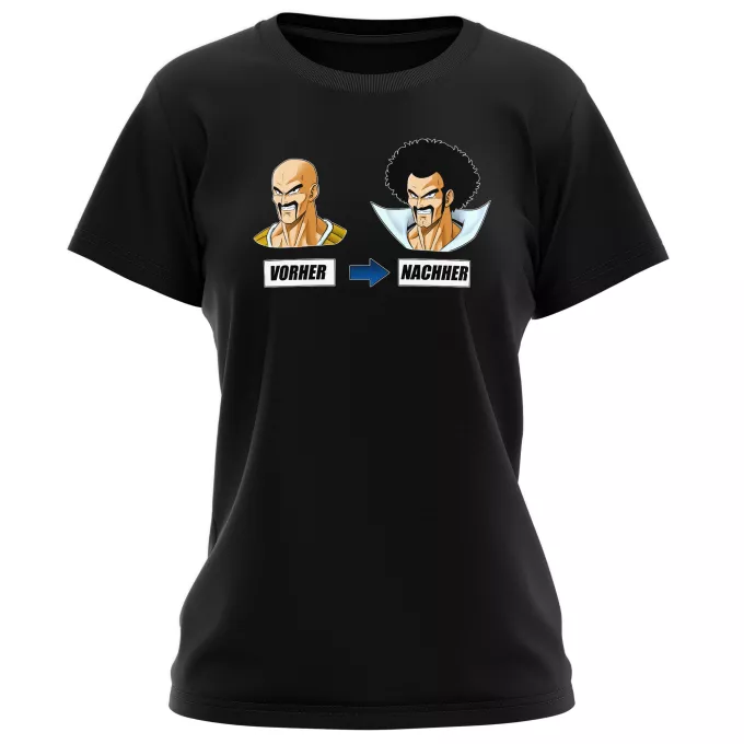 Damen T-shirts Parodie auf Dragon Ball Z - DBZ Nappa und Mr Satan