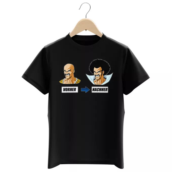Jungen Kinder T-Shirts Parodie auf Dragon Ball Z - DBZ Nappa und Mr Satan