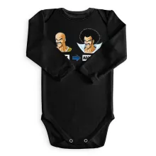 Nappa Langärmliges Baby Strampler “Nappa und Mr Satan” – Parodie auf Dragon Ball Z