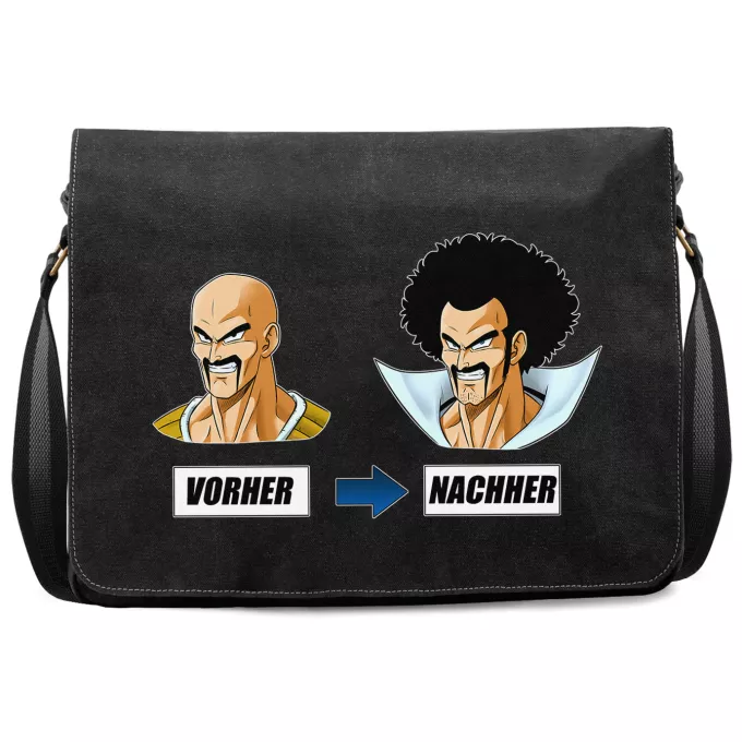 Premium Schultertaschen Parodie auf Dragon Ball Z - DBZ Nappa und Mr Satan