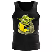 Yoda Herren Tank Top “Grammatik für Dummies” – Parodie auf Star Wars