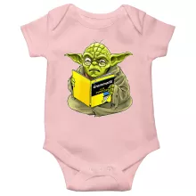 Yoda Baby Strampler (Mädchen) “Grammatik für Dummies” – Parodie auf Star Wars