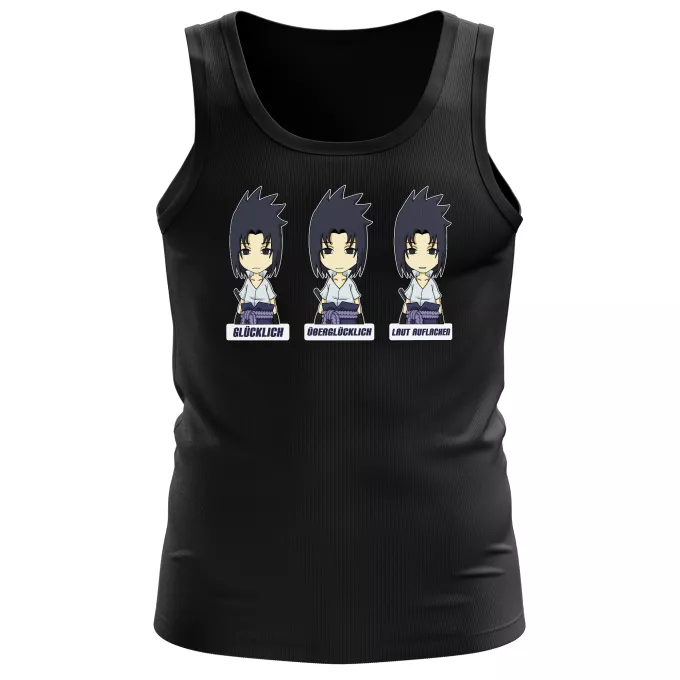 Herren Tank Top Parodie auf Naruto Sasuke Uchiwa