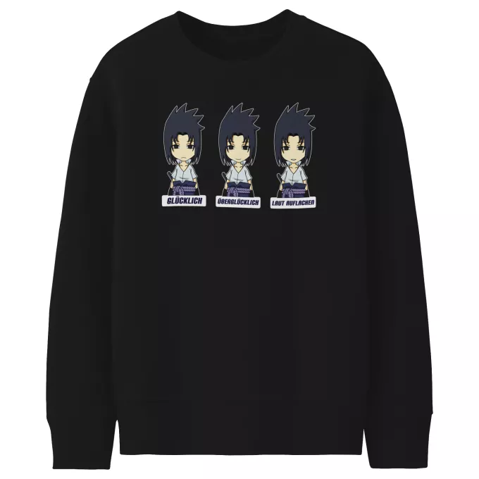 Kinder Sweatshirt Parodie auf Naruto Sasuke Uchiwa