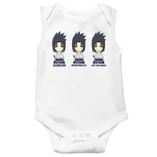 Sasuke Uchiwa ärmelloser Baby Strampler – Parodie auf Naruto