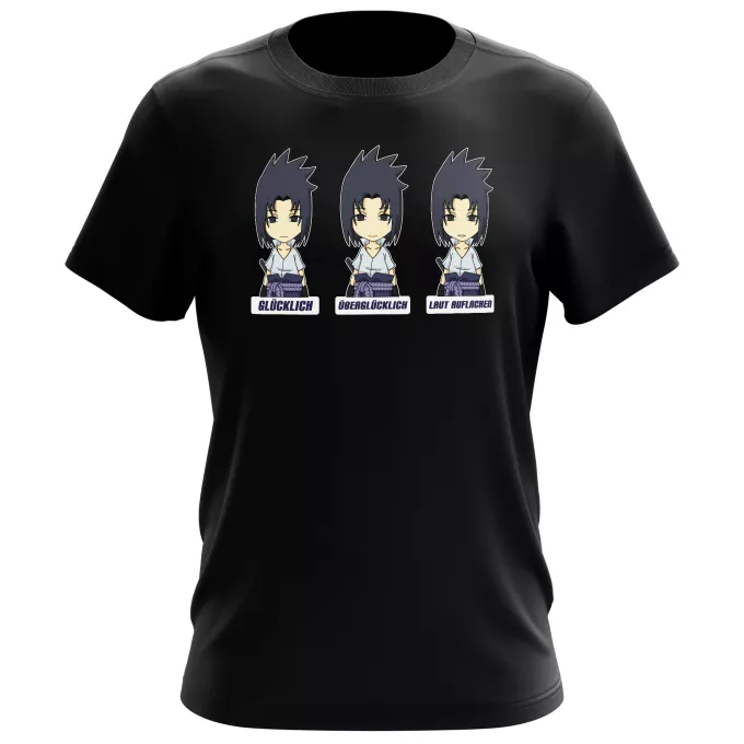 Herren T-shirts Parodie auf Naruto Sasuke Uchiwa