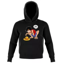 Ruffy Kinder Kapuzenpullover “Ruffy und Gollum” – Parodie auf One Piece
