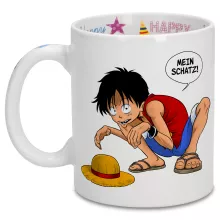 Ruffy Tasse “Ruffy und Gollum” – Parodie auf One Piece