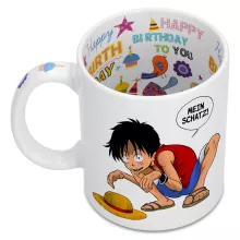 Ruffy Tasse “Ruffy und Gollum” – Parodie auf One Piece